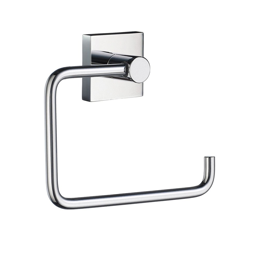 Smedbo "House" Chromed Toilet Roll Holder without Lid, Polished Chrome, 14 x 10 x 5 cm, Silver