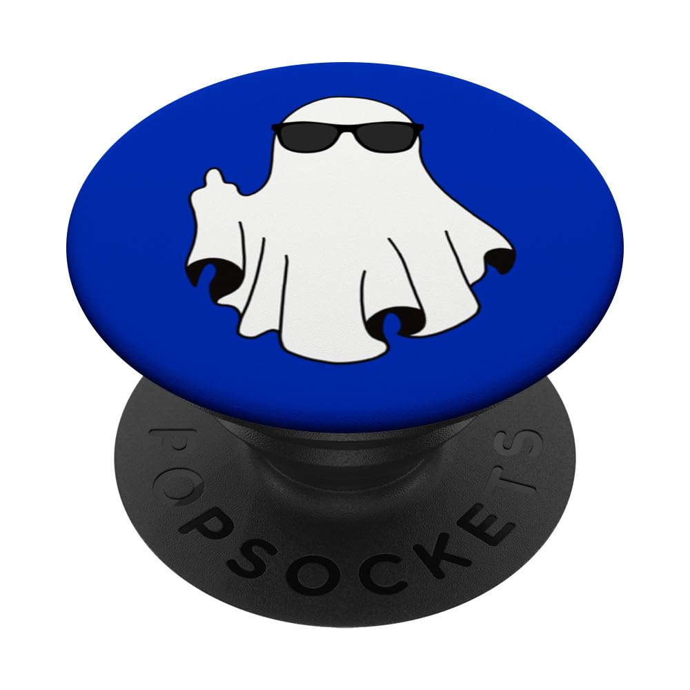 Ghost Flipping Off Middle Finger Ghost PopSockets Swappable PopGrip