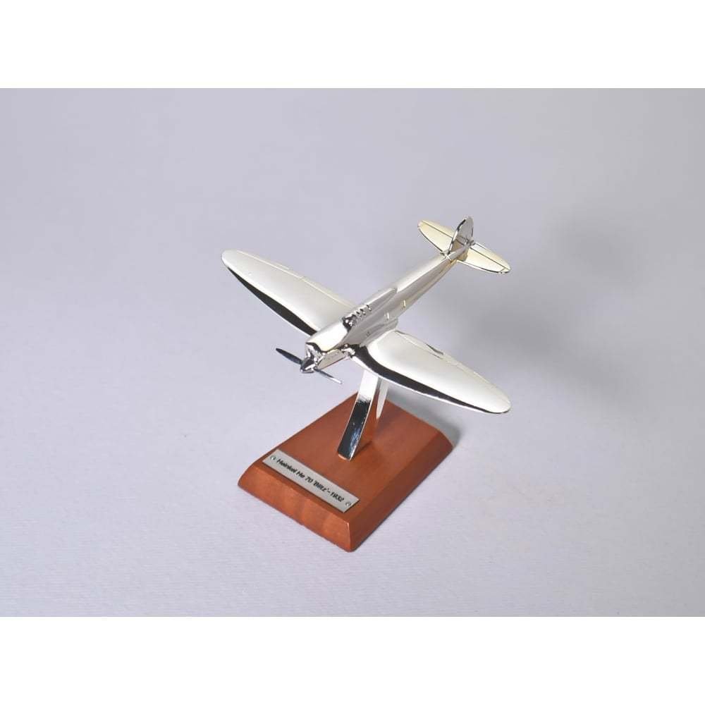 atlas editions chrome plated Heinkel He 70 Blitz 1932 aircraft 1:200 scale model