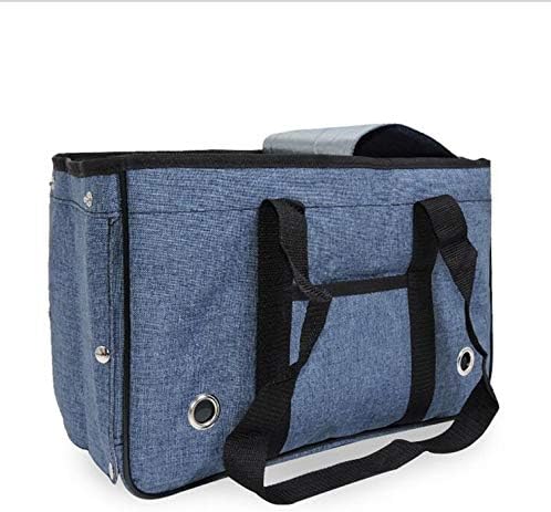 Misyue Soft Sided Pet Carrier, Low Profile Luxury Travel Bag with Fleece Bedding & Safety Lock, Under Seat Compatibility, Perfect for Cats and Small Dogs