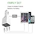 Anion Car Charger Valentines Day Gift, ZONV 3.1A Three USB Output Car Adapter with Car Fresh Air Ionic Purifier Oxygen Bar Ozone Ionizer for iPhone 7, Samsung,LG, Android Smartphone,Tablet and More