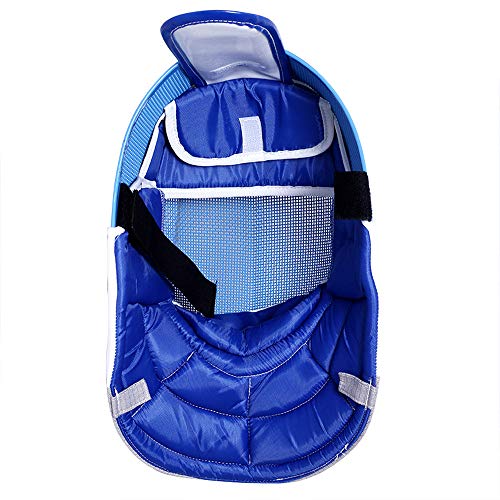 Ouxiong Fencing Mask - CE 350N International Certification Fencing Gear - Suitable for Foil/Sabre/Epee Competitions and Training - Fencing Equipment/Fencing Accessories/Fencing Sport (L-Blue)