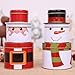 Fashionclubs Christmas Cookie Tins for Gift Giving,3 Set of Metal Nested Cookie Candy Storage Containners Jars Gift Tins with Lids,Snowman Design for Holiday Decor