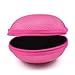 Case Star Â Hot Pink Earphone handsfree Headset Hard EVA Case - Clamshell/MESH Style with Zipper Enclosure, Inner Pocket, and Durable Exterior + Silver Climbing Carabiner with Case star Cellphone Bag