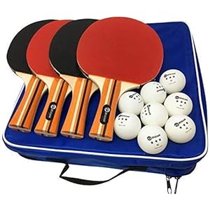 JP WinLook Ping Pong Paddles Sets – Portable Table Tennis Paddle Set with Ping Pong Paddle Case & Ping Pong Balls…