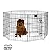 MidWest 554-36DR Foldable Metal Exercise Pen / Pet Playpen. Black w/ Door, 24 W x 36 H Inch primary