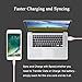 iPhone Charger, Quntis 3 Pack 3ft 6ft 9ft Braided 8 Pin Lightning to USB Cable Wire Certified Sync & Charging Cord for iPhone 7 7 Plus 6S 6S Plus 6 6 Plus 5S 5 5C SE iPad iPod Nano 7 (Rose Gold/Pink)