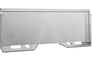 3/8 in Skid Steer Attachment Plate, Steel Skid Steer Mount Plate, Quick Attachment Loader Plate Easy to Weld or Bolt to Diffe