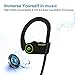 YuanGuo Bluetooth Headphones, Wireless Sports Earbuds with Mic, IPX7 Waterproof HD Stereo Secure-fit Earphones for Gym Running Workout, 8 Hour Battery Noise Cancelling Headsets