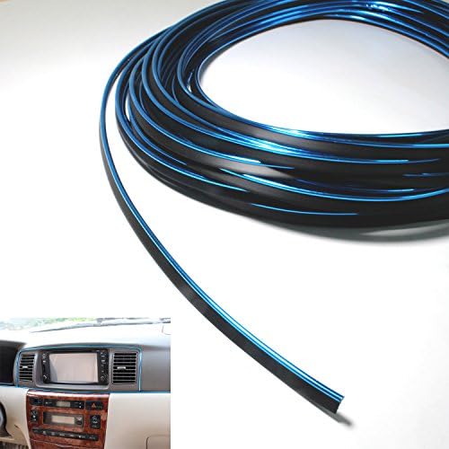 GOOSI 10 Meters DIY Automobile Car motor Interior Exterior Decoration Moulding Trim Strip line Sticker+A Perfect Tool as GIFT (blue)