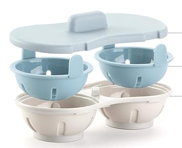 Yuaer Horno microondas huevera Huevo al Vapor de plástico de ...