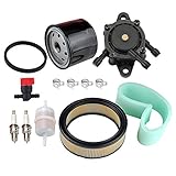 Hipa 47 883 03-S1 Air Filter 24 393 16-S Fuel Pump Oil Filter Tune Up Kit for Kohler CH18 CH20 CH22 CH23 CH25 CV17 CV18 CV19 CV20 CV22 CV22S CV23 Engine Lawn Mower