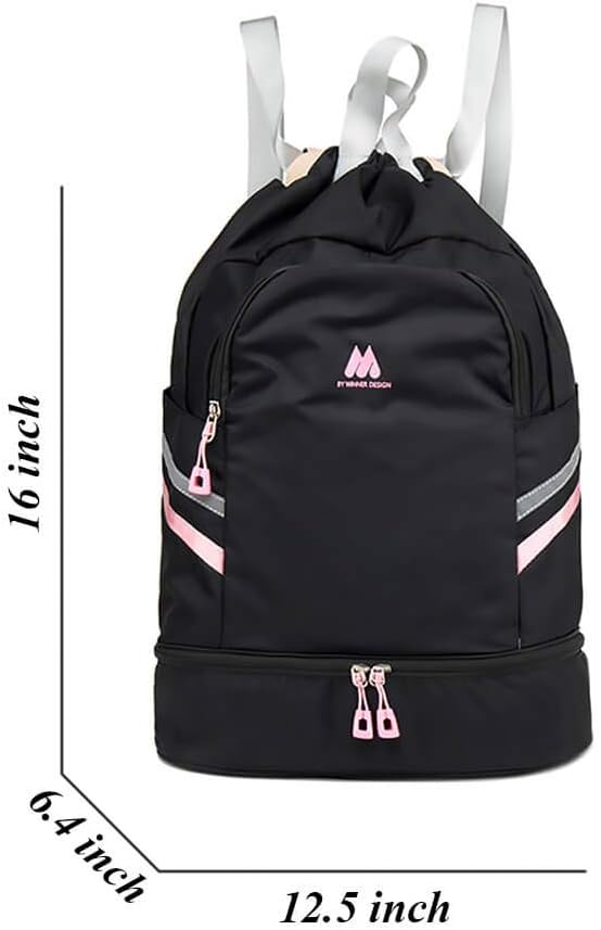 sports backpack with shoe compartment