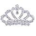 Fineder 9pcs Rhinestone Tiaras and Crown for Little Girls, Girls Princess Tiaras Costume Accessories, Comb Tiara Hair Clips for Princess Pretend Play Party Supplies