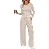 LILLUSORY 2 Piece Lounge Sets for Women Fall Outfits 2026 Two Piece Travel Sweatsuits Business Casual Fashion Clothes