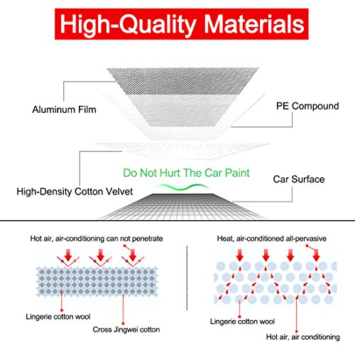 Car Snow Cover Automotive Windshield Snow Covers Windproof Dustproof Rainproof Car Covers Sun Shade Protector Snow Ice Frost Protectors Snow Wiper Ice Removal with Mirror Snow Cover