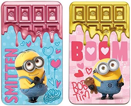 Amazon ハート チョコレート缶 ミニオン 1個 種類の選択はできません ブルーorピンクどちらかのパツケージになります ハート チョコレート菓子 通販