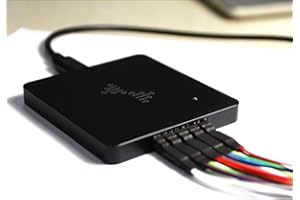 BINGOX USB Logic Analyzer 16-Channel, 400MHz Sampling Rate, 16G Sample Depth, 256Mbit Memory, Type-C Interface, Open-Source Protocol Decoder for UART SPI I2C CAN – Compatible with Windows, macOS, Linux