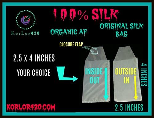 Rosin Screen Press SILK PREMIUM BAGS 2.5X4.5" 37 Micron BULK 100 BAGS
