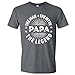 Papa's The Man The Myth The Legend Tshirt, Present for Papa, Mens Gray XL Shirt