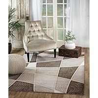 Rio JO-DSAU-7HYK Summit 303 Taupe Brown Area Rug Modern Abstract Many Sizes Available (5