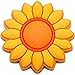 Sunflower Rubber Charm for Wristbands and Shoes