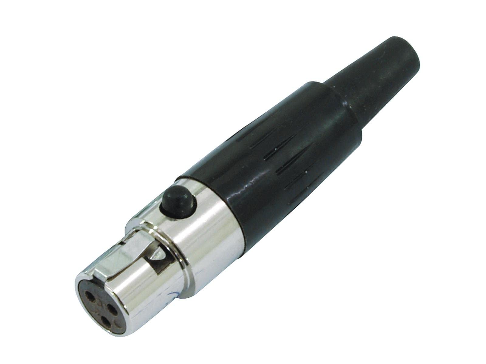 Omnitronic Mini XLR-connector, black, 3-pin