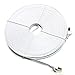 Tera Grand - 100FT - CAT7 10 Gigabit Ethernet Ultra Flat Patch Cable for Modem Router LAN Network, Gold Plated Shielded RJ45 Connectors, Faster Than CAT6a CAT6 CAT5e, White