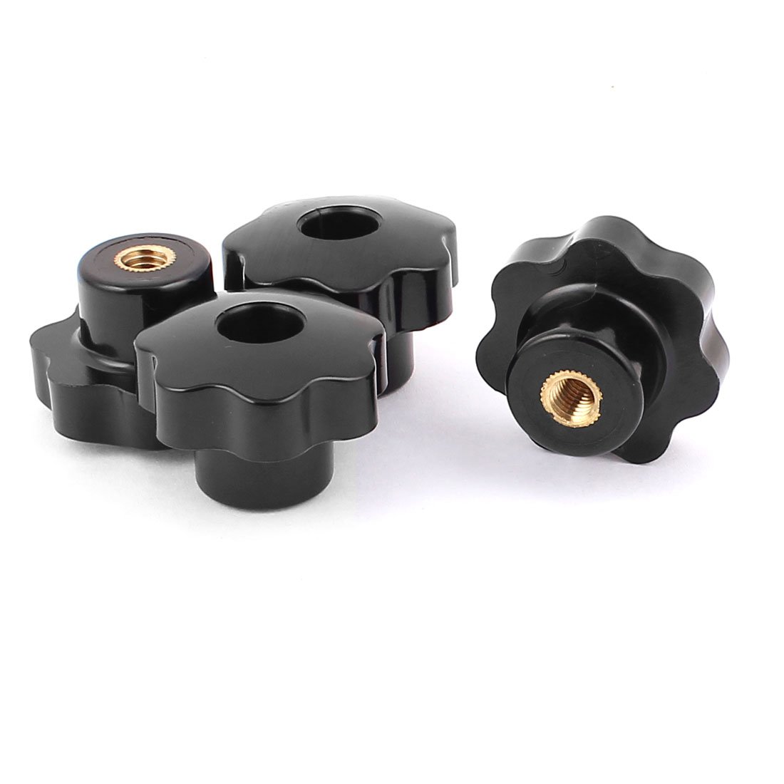 Sourcingmap Machinery Latche Knurled Clamping Knob Handle M8 Female Threaded 4pcs