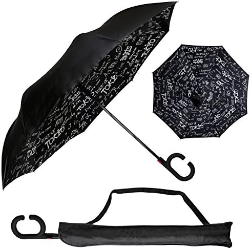 Urban Den Inverted Umbrella for Heavy Rain | UV Umbrella | Sun Protection | Auto Open Close | Hands Free