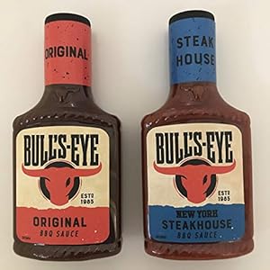 Bull’s-Eye BBQ Sauce Bundle – 2 smaken – Originele BBQ (355g) en New York Steakhouse (360g) (2 Pack)