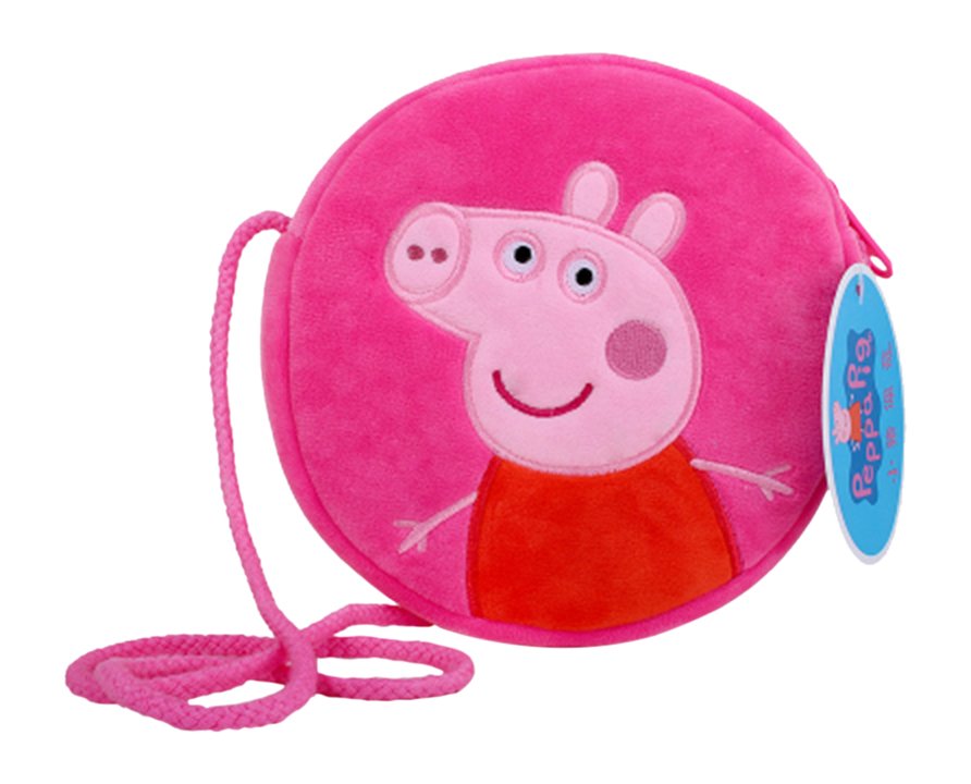Peppa Pig Bag Coin Purse Crossbody Bag Velvet Purse Authentic Candy Bag
