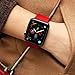 VATI Sport Band Compatible with Watch Band 38mm 42mm 40mm 44mm, Soft Silicone Strap Replacement Bands Compatible with Smart Watch Series 4/3/2/1 S/M M/L(Red,42mm S/M)