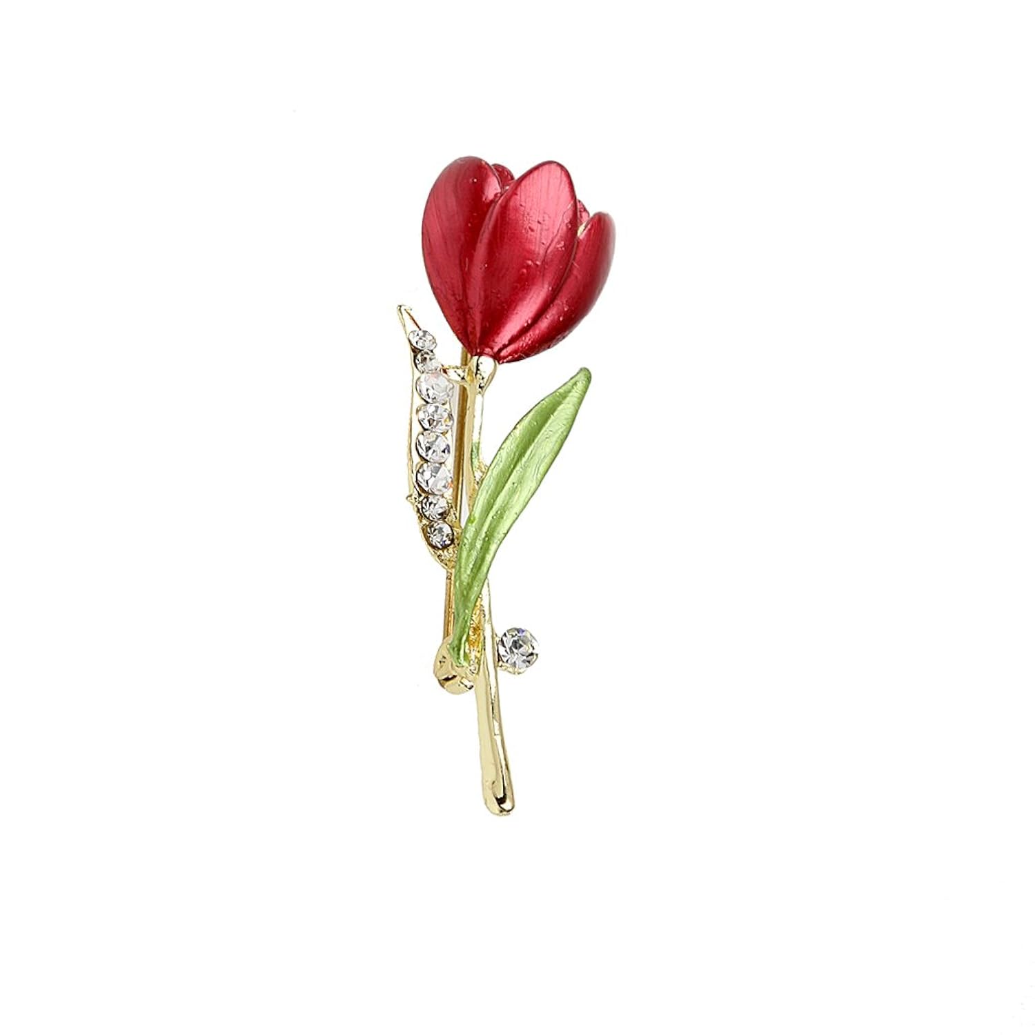La Flor del Tulipán de Oro Regalo de las Mujeres Pin Broche