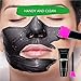 Black Face Mask Charcoal Peel Off Mask Blackhead Remover Mask Whiteheads Mask for Men and Women with Brush, Nature Ingredients Black Mask for Cleaning Nose or Face 100g