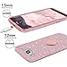 Silverback Compatible for LG X Power 2 Case,LG X Charge Case,LG Fiesta 2 Case, LG Fiesta LTE Case Girls Bling Glitter Sparkle Case with Ring Stand, TPU Outer Cover + Hard PC Inner RG