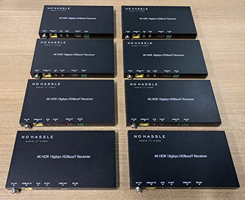 8x16 8x8 HDR 18GBPS HDbaseT 4K Matrix Switcher ARC Downscaling 16x16 with 8 Receivers HDMI 2.0a 2.0 CAT6 CAT5e HDMI HDCP2.2 Routing SPDIF Audio CONTROL4 Savant Home Automation - Thumbnail 2