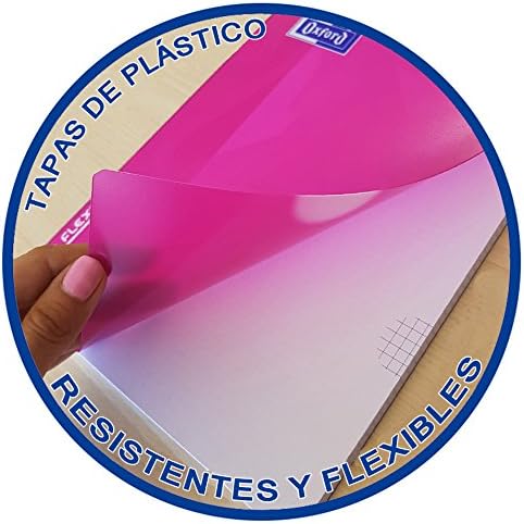 , Cuaderno A4 (Folio), cuadrícula 4x4, tapa plástico, color naranja