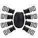 Coopay 1.5 Inch Plastic Buckles Kit Include 8 Pack Side Release Plastic Buckles,8 Pack Tri-Glide Slides with 5 Yards Black Nylon Webbing Strap primary