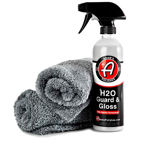 Adam's H2O Guard & Gloss - Revolutionary Hybrid Top Coat Technology Combines Silica Sealant, Polish Wax, and Quick Detailer Technology - Seals, Shines, and Protects All Exterior Surfaces (Combo)