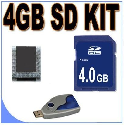 4GB SD / HC Memory Card Secure Digital BigVALUEInc Accessory Saver Bundle for Panasonic Cameras