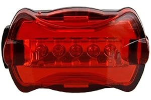 High Intensity Red Bicycle Tail 6 Modes Back Bike Flashing Warning Lamp Cycling Flashing Rear with Installation Accessories B