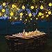 Solar String Lights Outdoor, 50 LED 24.6Ft Crystal Balls Waterproof Globe Solar Powered Fairy String Lights for Bedroom Garden Yard Home Patio Wedding Party Holiday Decoration
