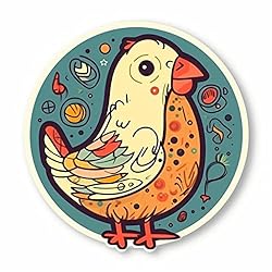 Yoonek Graphics Chicken Vinyl Decal Sticker for