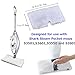 OUDER Washable Replacement Cleaning Mop Pads for Shark Steam Mop Pocket Microfiber Pads for S3500 Series, S3601 and S3901 (4)