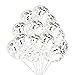 24 Pcs Silver Confetti Balloons Clear Latex Balloon with Confetti Inside for Wedding Engagement Graduation Baby Shower Birthday Party Decorations, 12 Inch