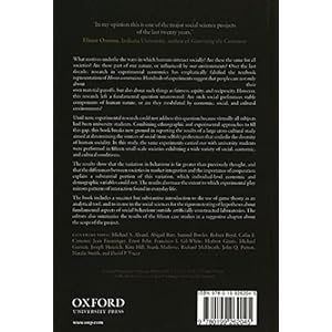 Foundations of Human Sociality: Economic Experiments and Ethnographic Evidence from Fifteen Small-Scale Societies
