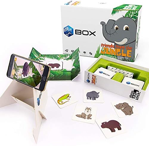 BIMBOX Augmented Reality Kids Memory Animal Game - Bonus: Self-Learning App