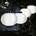 Pure Garden 50-19-W (White, Solar Outdoor Lantern-Hanging Nylon Rechargeable LED Chinese Lighting for Garden, Patio, Gazebo, or Backyard, Set of 4), 8
