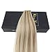 Sunny 18inches Tape in Hair Extensions Human Hair #18/613 Caramel Blonde Mixed Bleach Blonde Highlight Human Hair Tape in Extensions 20pc/50g Weight